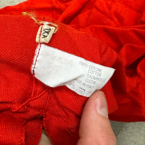 Hermès Men’s "H" embroidered T-shirt in Red - Picture 6 of 8